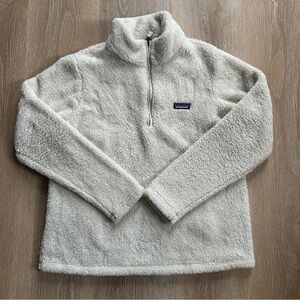 Patagonia Off-White Los Gatos Quarter-Zip Fleece